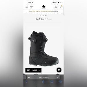 Burton Ruler Sz.11 BOA